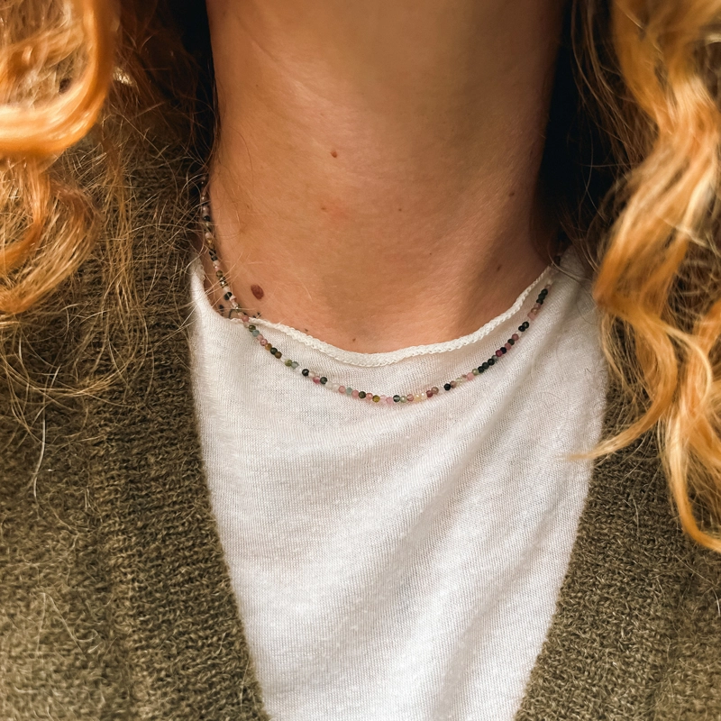 girocollo Clelia - tormalina policroma